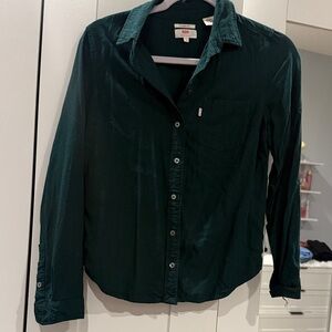 Levi's green polka dot Classic Fit Shirt